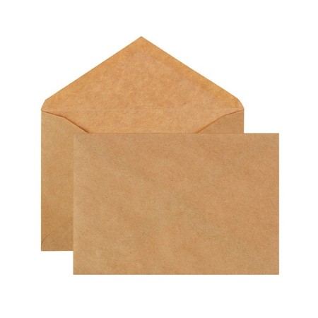 Envelum CRAPHT CREAM C6, 114 x 162 mm, triangular valve, glue, 80-90 g/m2, in a package of 1000 pieces