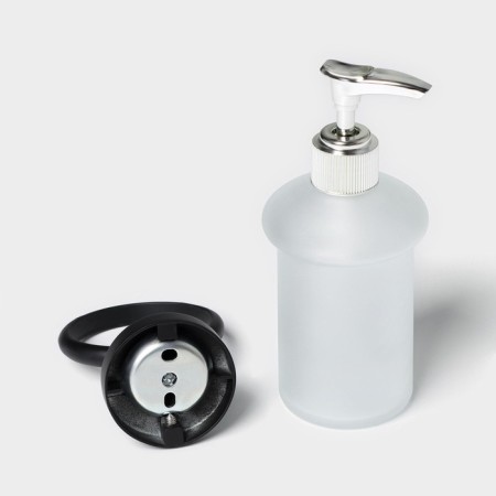 Dispenser for liquid soap stalls Stölz Loft Basic, black color-3