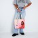 Bag-shop BE YOURSELF without lightning with lining, pink color