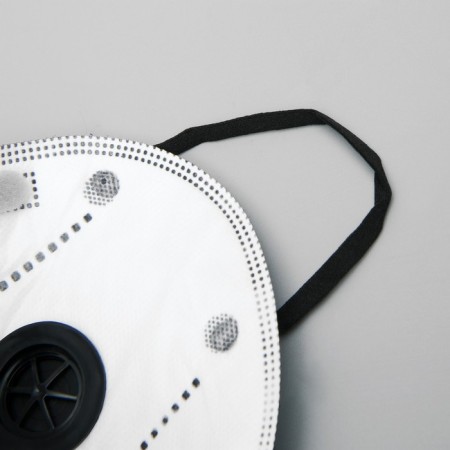 Respiratory mask Safety, six -layer, with a valve, with a coal filter, 5 pieces in packaging, black-5