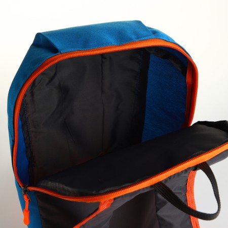 Sports' backpack on lightning, Textura, external pocket, blue color-7
