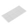 Furniture square liner tundra, size 38 x 38 mm, 8 pcs, polymer, white color