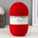 Yarn "Argentinean wool" 100% imported wool 200m/100g (046 red)