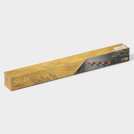 Hooks for towels on the bar Stolz Stölz Hölzern Premiere, 45 × 3.5 × 4.2 cm, color dark tree-5