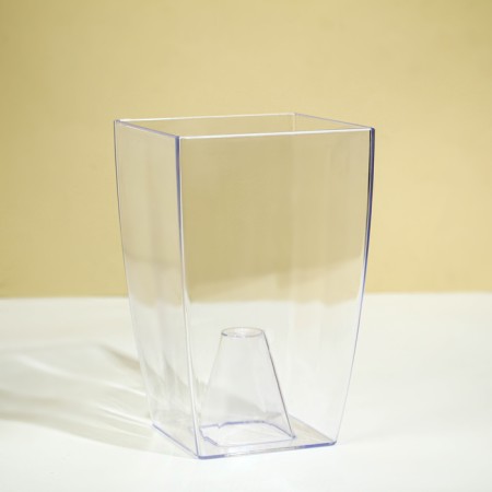 Pot for orchids, 2 l, 12.5 × 19.5 cm, plastic, transparent