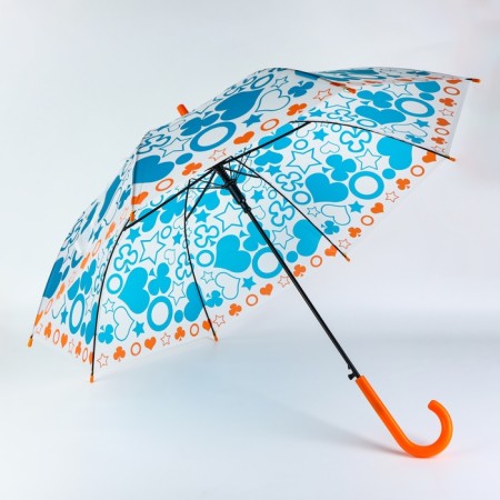 Umbrella - a semiautomatic “mood” cane, 8 knitting needles, r = 45 cm, mix color-2