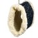 Suspended fur tunnel for rodents, 19 x 12 x 13 cm, blue