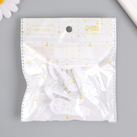 Hook plastic, universal set 5 pcs C183 5x2 cm-4