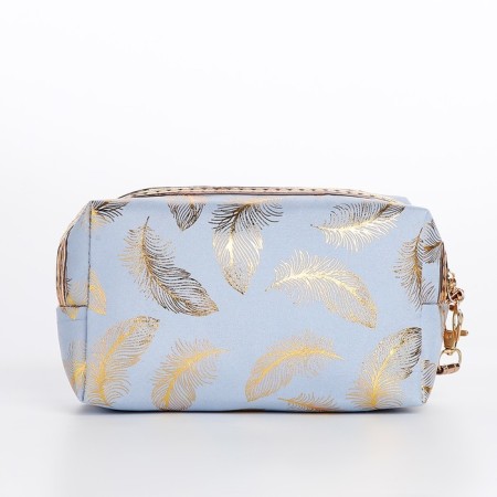 Cosmetic bag with lightning, blue color-1