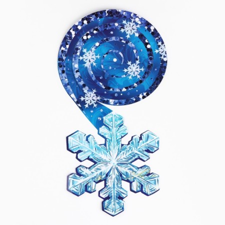 Suspension - spiral "snowflake", 16 x 30 cm-1