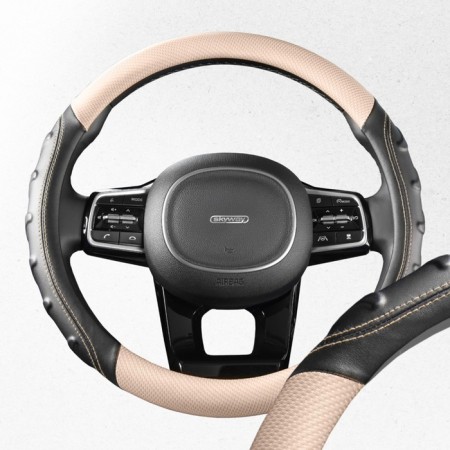 SkyWay Carbon-2 m, black and beige eco-leather braid