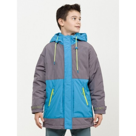 Windbreaker for boys, height 146 cm, gray color-1