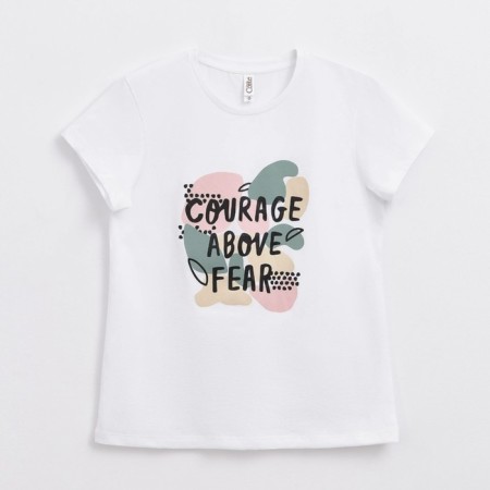 Female T -shirt, size s, white color