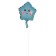 Foil ball 10 "Star Smile", blue, mix