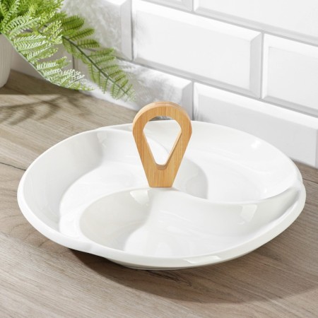 Menzhitsa ceramic 3 cells "Estet", 28 × 12 cm