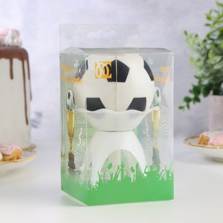 Candle for the cake musical "ball", white-black-3