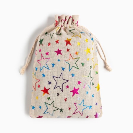 Tensor towel Economy and I "Stars" 30*60 cm, central green, 70% hl., 30% bamboo, 340 g/m2 917-4