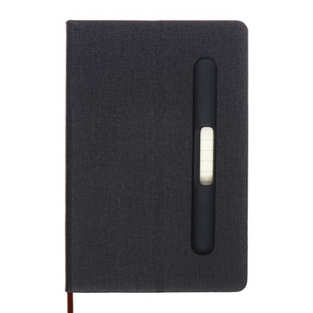 Leduced Diary A5, 96l, Lin, Holder for phone/tablet/handles, black