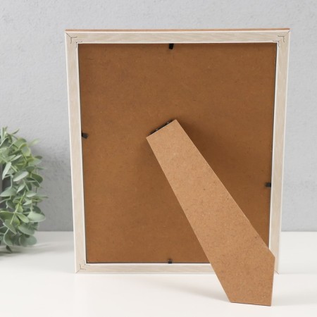 Photo frame plastic 20x25 cm "Double braid" wheat 22.4x27.4x1.1 cm-3