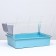 The cage for the rodents "Pigzon" No. 1 folding, 58 x 40 x 34 cm (+bowl, 2 feeders), turquoise