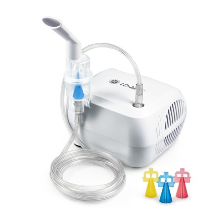 Little Doctor LD-220C inhaler, 60 watts, compressor, 3 sprayers, 10 ml, 0.3-0.5 ml/min