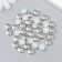 Decor for creativity plastic "Circle" set 40 pcs silver 1x1x0.3 cm