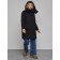 Coat insulated winter female, size 46, black color