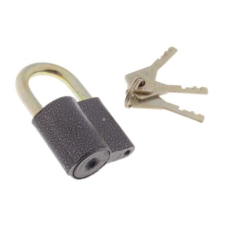 Hinged castle, 43x70 mm, 3 keys