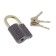 Hinged castle, 43x70 mm, 3 keys
