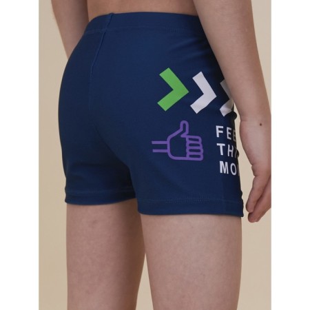 Swimming trunks for boys, height 128-134 cm, dark blue color-2