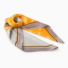 Women's scarf minku rr 70*70 cm, col. orange