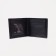 Male purse without fastener, department for bills, for maps, black color