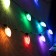 Smart garland “thread” 6 m with nozzles “cones”, IP20, dark thread, 20 LED, glow RGB, USB