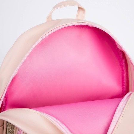 Baby backpack for a girl with a fox pocket, artificial leather, 27x23 x 10 cm-5
