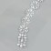 Stick plastic rhinestones for hair "Crystal flowers" 26.5x13 cm
