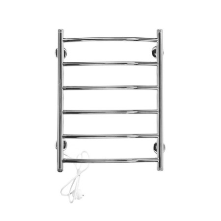 Domoterm electric heated towel rail "Classic" 109-6, 400 x 810 mm, 6 crossbars, left