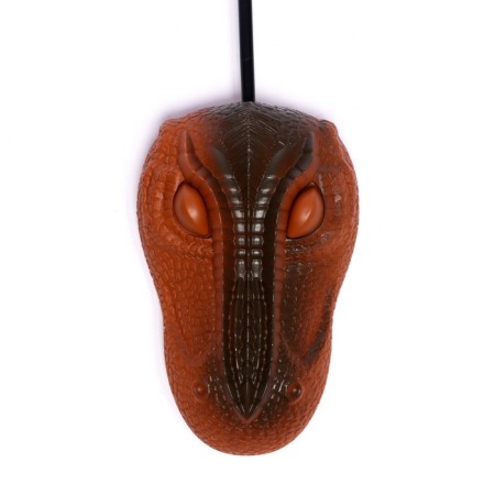 The dinosaur-robot radio-controlled “Rex”, the effect of smoke, light and sound, brown color-4