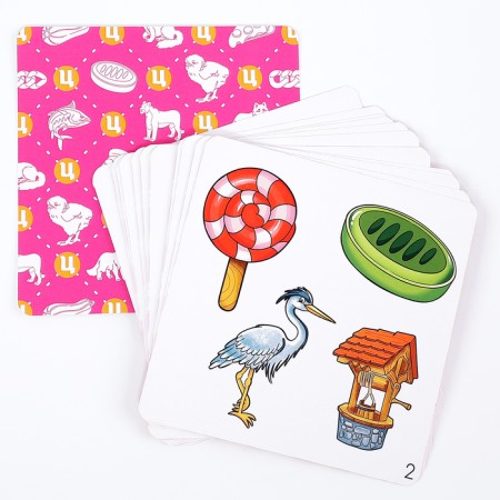 Set of cards "Logo-random. Sound Ts "-8