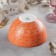 Porcelain bowl Wilmax Splash, 600 ml, d = 13 cm, orange color