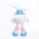 Soft toy "Rabbit", costs 25 cm, white color