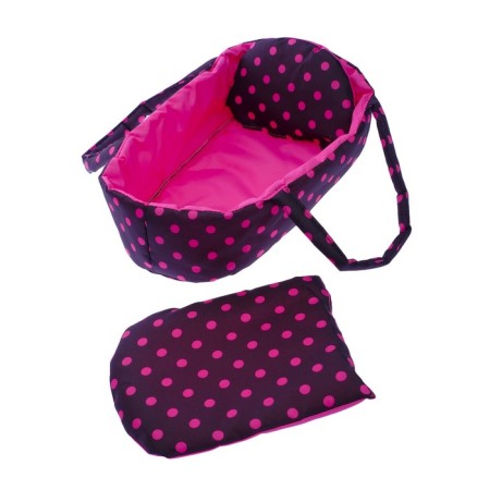 Stroller for dolls, winter-summer, 2 in 1, with carrying, basket, handle is regulated, metal frame-11