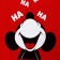 Haha T -shirt Mickey Mouse, Red