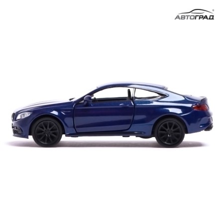 Metal Mercedes-AMG C63 S Coupe, 1:32, doors, inertia, blue color open-4