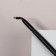 Makeup brush, thin, 16 cm, black color