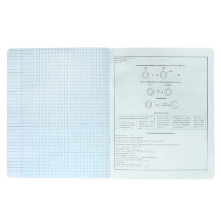 A notebook “Bright details”, 48 sheets in the “Chemistry” cage, covered cardboard, selective twin-lak, UV-lak, OFSET block-4