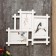 Photo frame Plastic in 3 photos 10x15, 13x18 cm "straight lines" white 30.5x38 cm