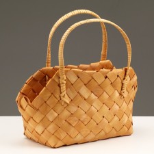 Wicker basket, 29 x 13 x h12/17/31 cm, honey, sequoia