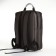 City backpack on a zipper, 2 pockets, with USB, brown color