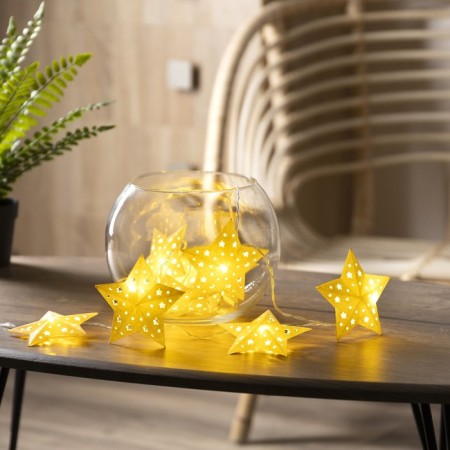 Garland “thread” 2 m with nozzles “Zvezda”, IP20, transparent thread, 10 LED, warm white glow, AAH2-2