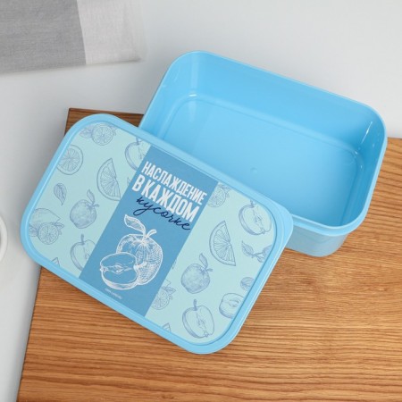 Lunch-Box rectangular "Enjoyment of taste", 1200 ml-1